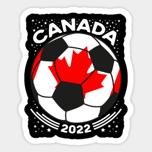 Canada Flag Soccer Football Team Sticker